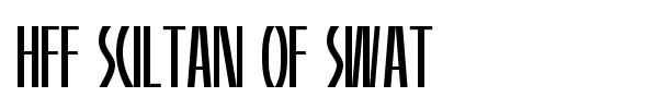 HFF Sultan of Swat font preview